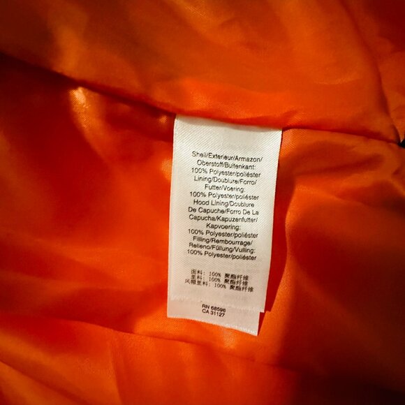 DKNY Women Puffer Quilted Hooded Winter Coat Jacket Sz XL 2 Pockets Lightweight⭐ - Picture 10 of 11